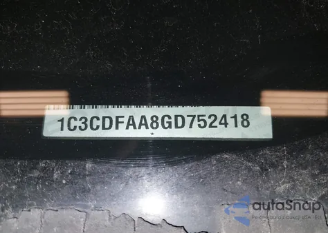 2016 Dodge Dart Se from USA, damaged, VIN 1C3CDFAA8GD752418